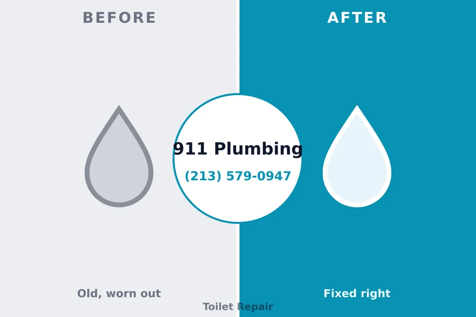 Before and after: plumbing repair Ridley Park, PA